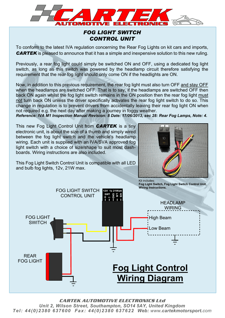 Fog Light Wiring Diagram