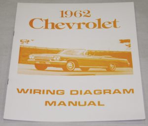 NOS Impala Parts Literature 1962 CHEVROLET WIRING DIAGRAM MANUAL
