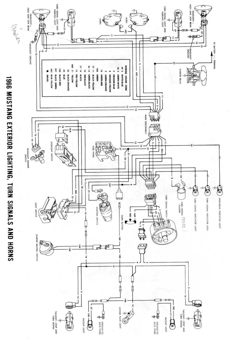 Alternator Wiring Diagram For 1967 Mustang
