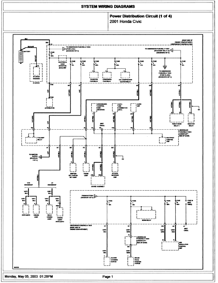 2001 Honda Civic Ecu Wiring Diagram