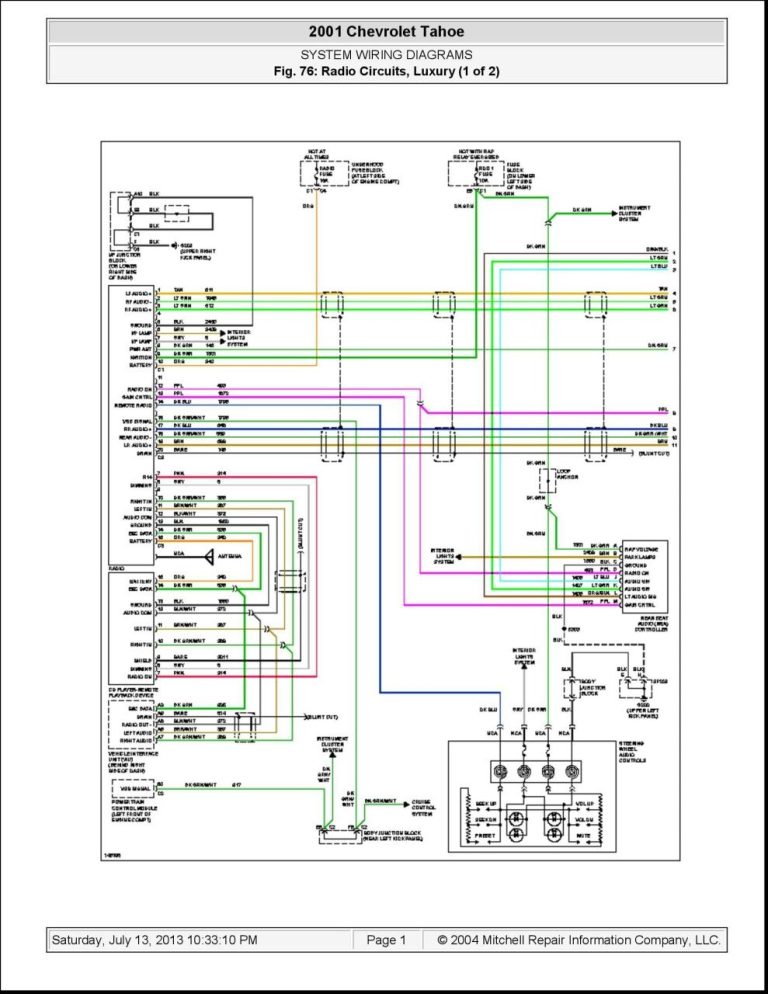 2011 Silverado Radio Wiring Harness Diagram
