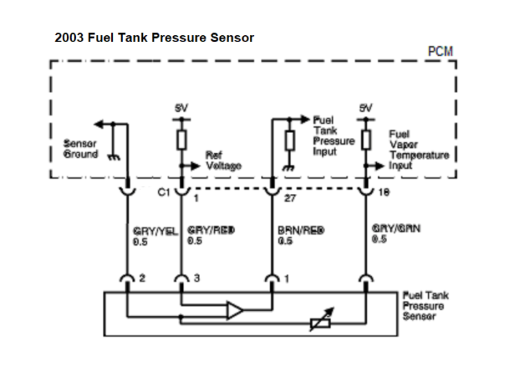 Fuel Tank Pressure Sensor Wiring Diagram
