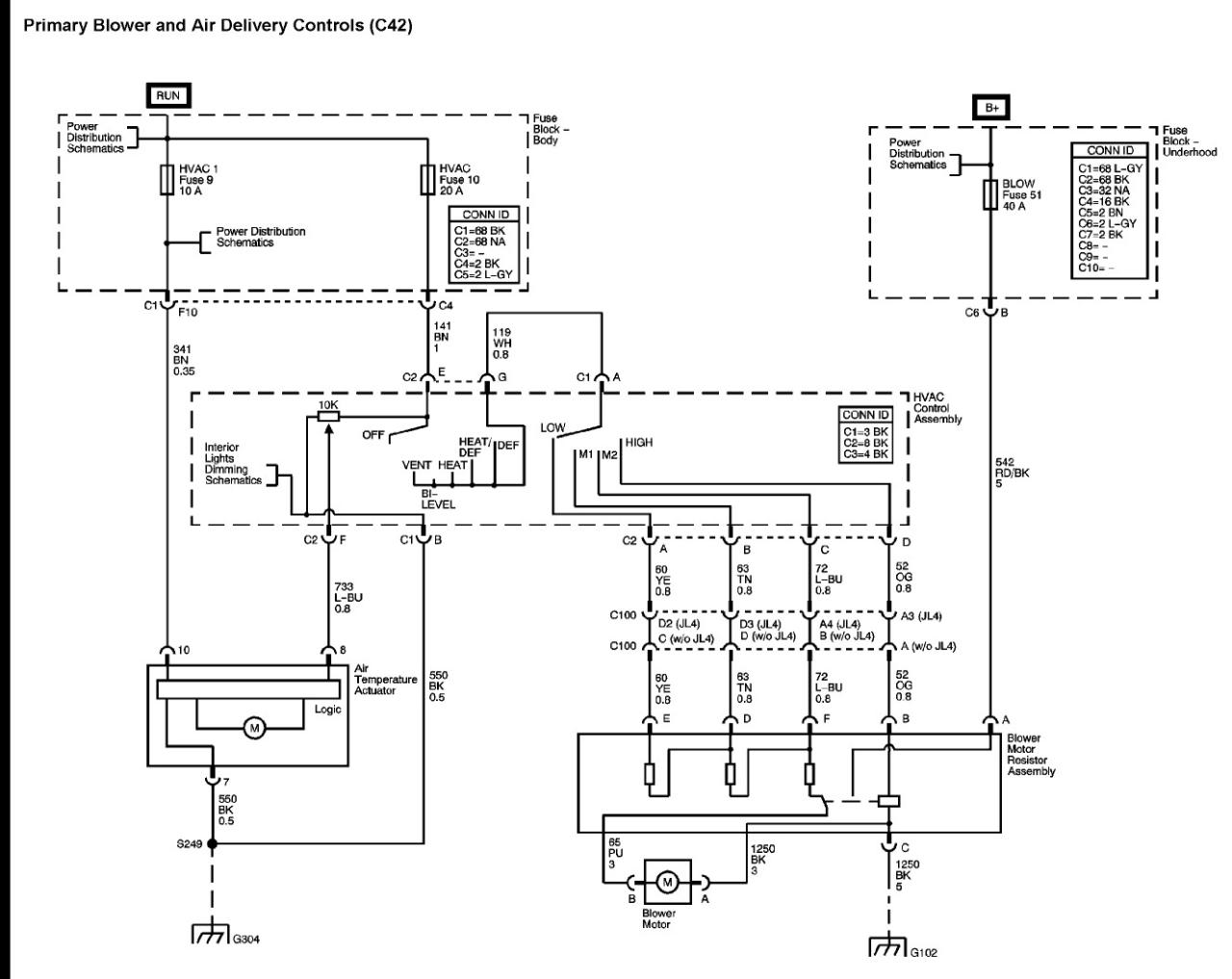 2004 Chevy Colorado Blower Motor Wiring Diagram