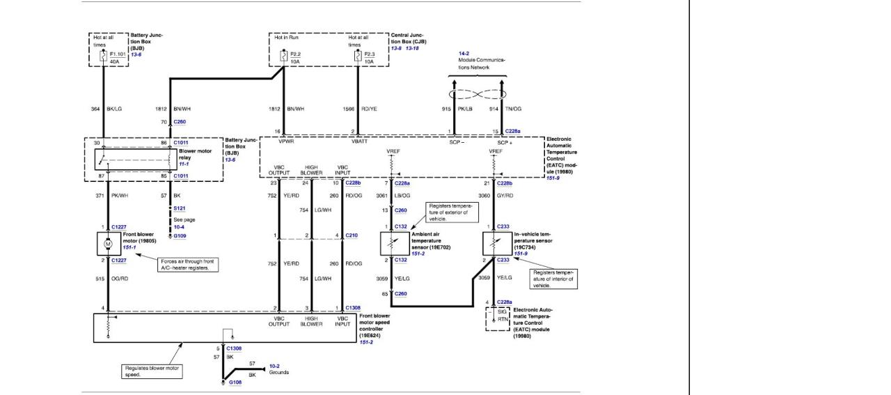 2011 Ford Fusion Blower Motor Resistor Wiring Diagram