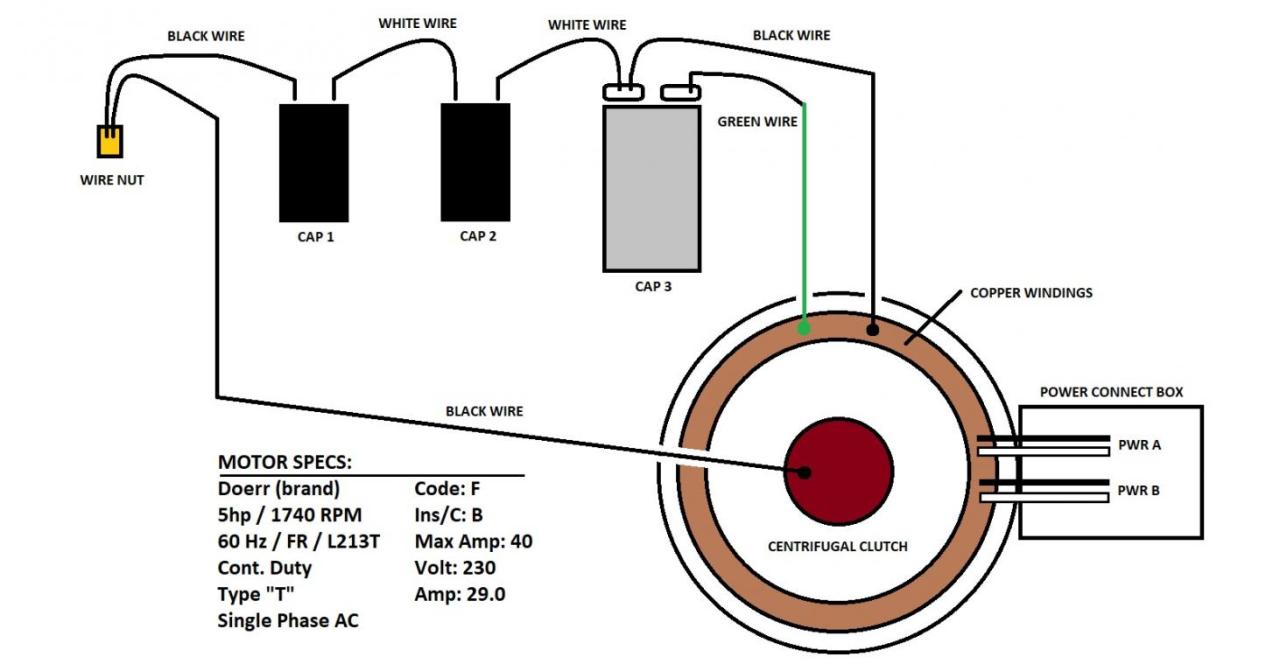 220V Single Phase Air Compressor Wiring Diagram