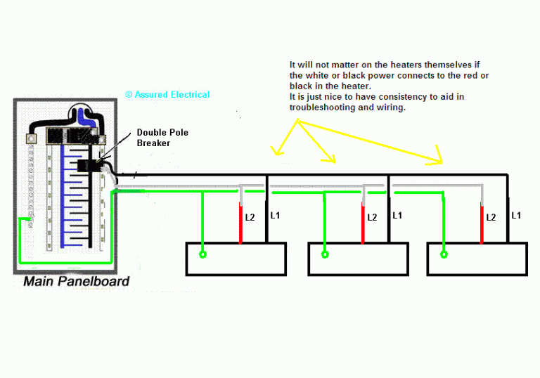 Wiring Diagram For Baseboard Heater With Thermostat