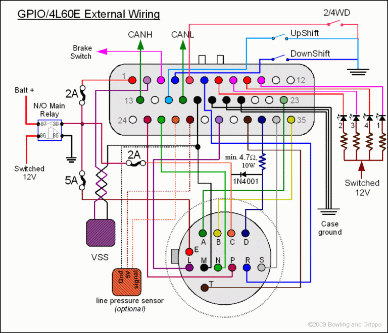 Schematic 4L60E Transmission Wiring Diagram