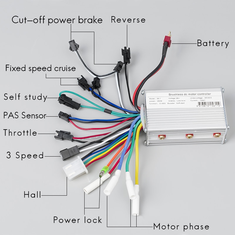 48V Ebike Controller Wiring Diagram