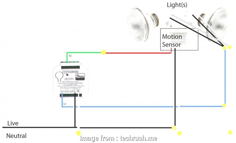 3 Wire Motion Sensor Light Wiring Diagram