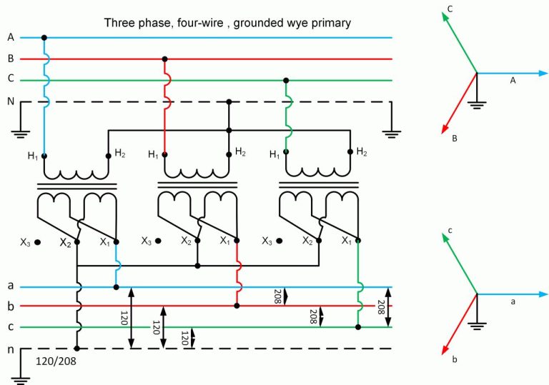 3 Phase Delta Transformer Wiring Diagram