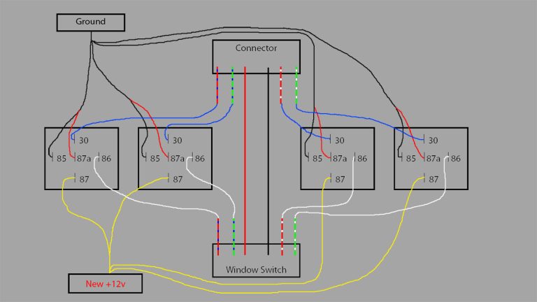 Power Window Switch Wiring Diagram