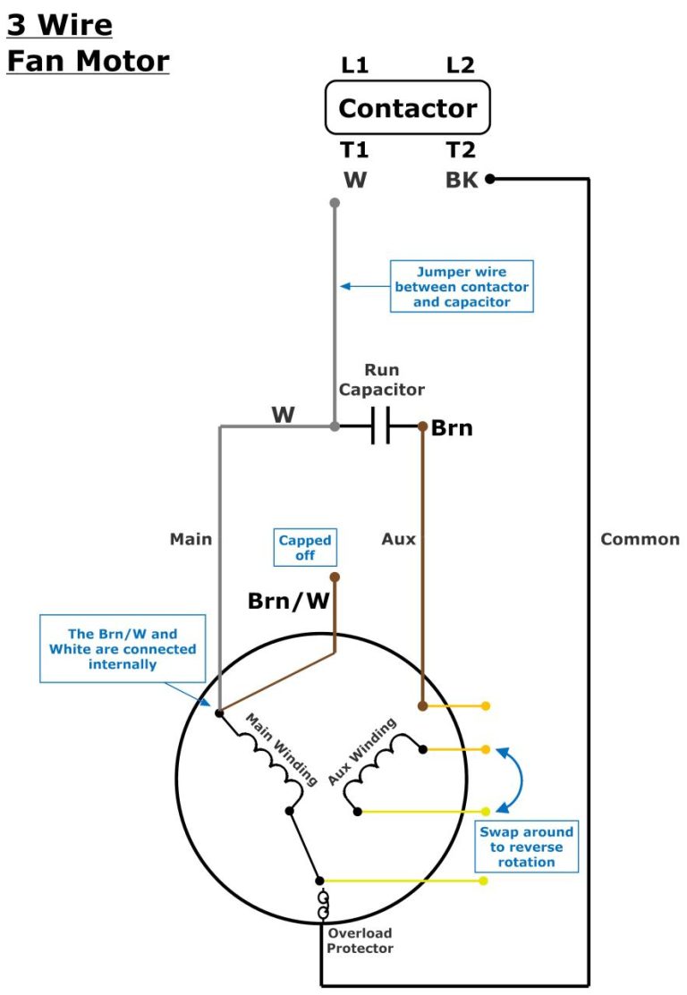 Condenser Fan Motor Wiring Diagram
