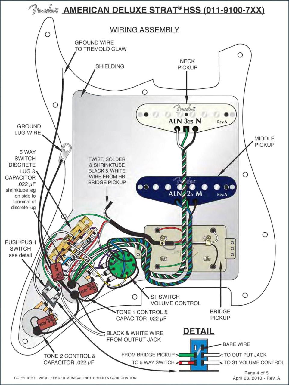 Wiring Diagram Fender Stratocaster Hss Pores Co Fender stratocaster