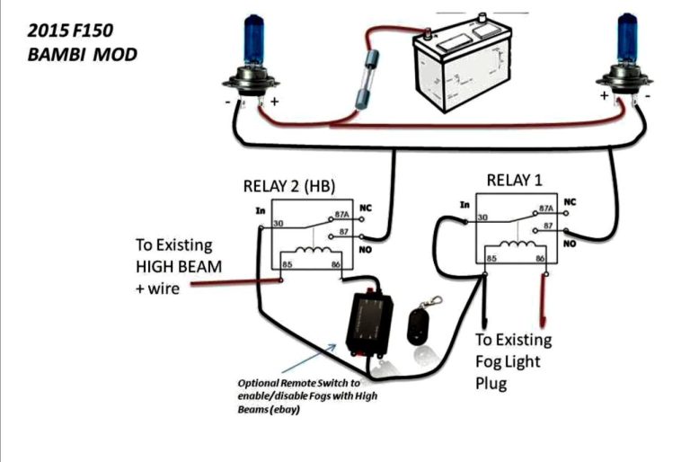Fog Light Wiring Diagram With Relay