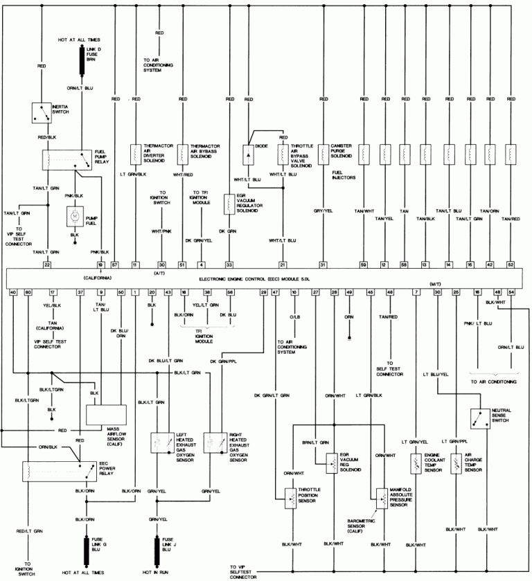 87 Ford Ranger Fuel Pump Wiring Diagram