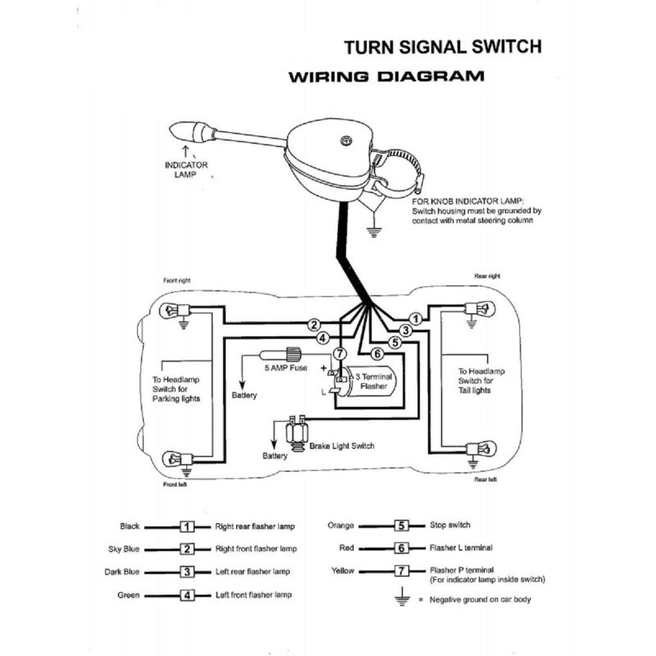 12V 4Way Turn Signal Flasher Switch Heavy Duty Column Clamp 12 Volt Gm