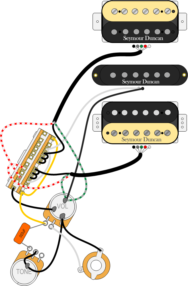 Single Humbucker Wiring Diagram