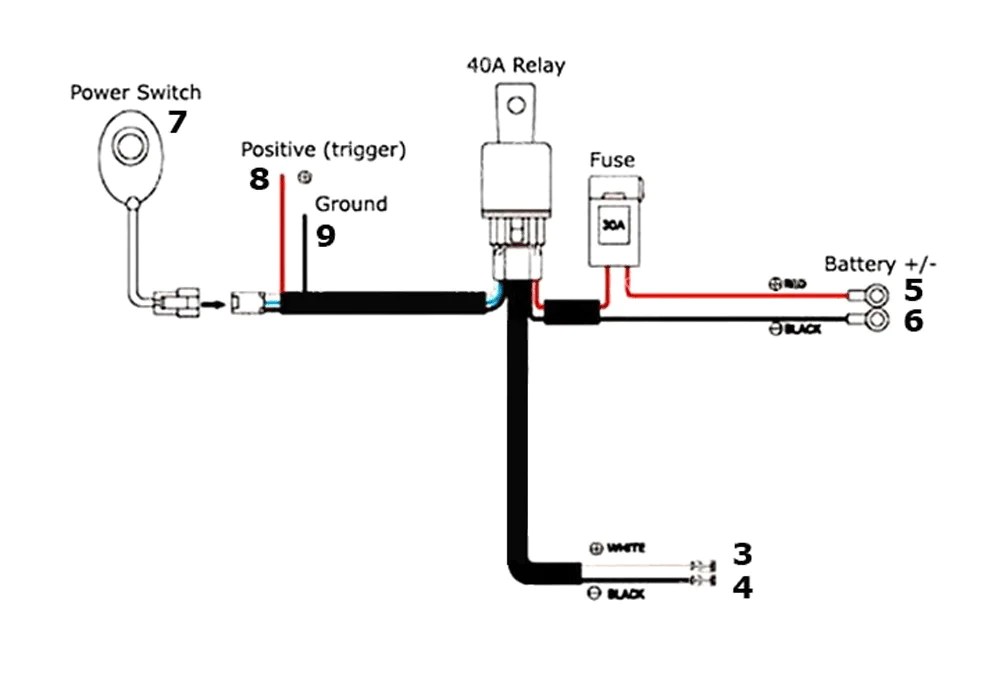 Led Light Bar Relay Wiring Diagram