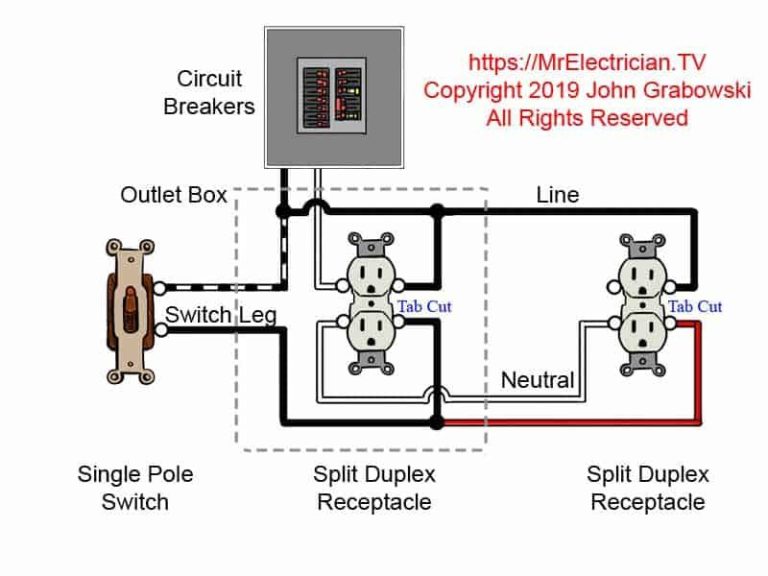 Half Switched Outlet Wiring Diagram