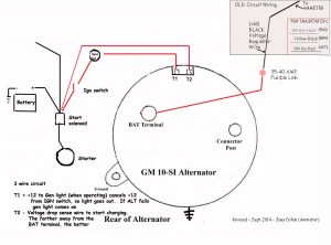 Delco Chevy 4 Wire Alternator Wiring Diagram Wiring Diagram Schematic