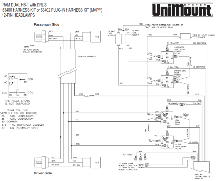 Western Unimount 9 Pin Wiring Diagram