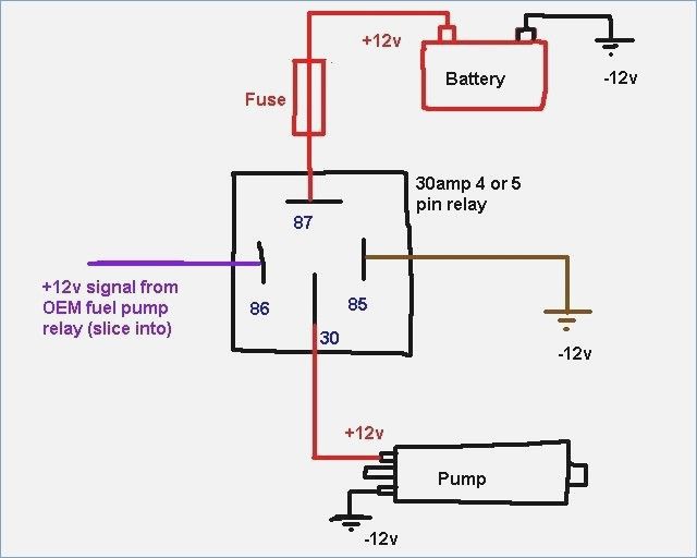12 Volt 30 Amp Relay Wiring Diagram