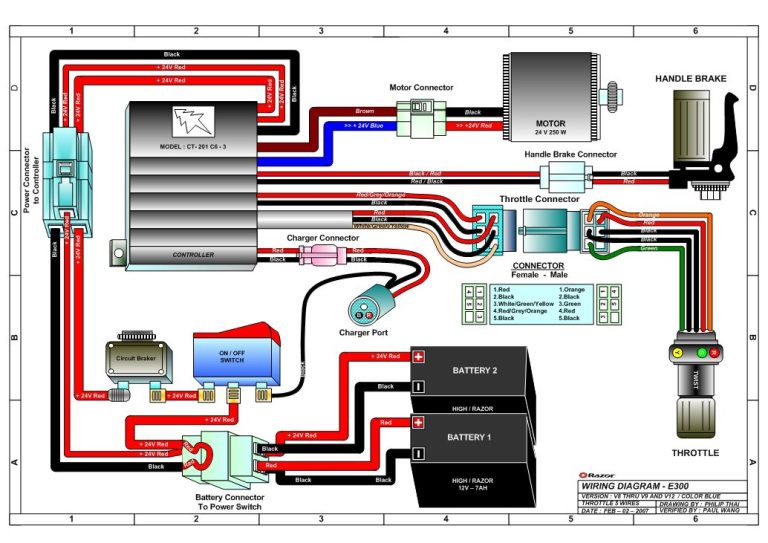 Electric Scooter Throttle Wiring Diagram