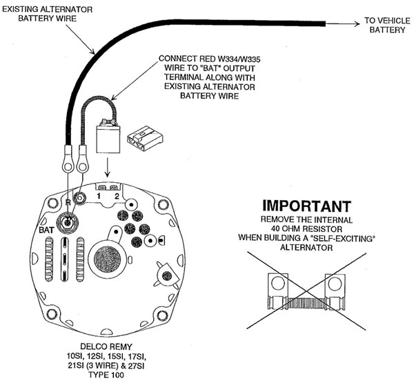 Gm 1 Wire Alternator Wiring Diagram