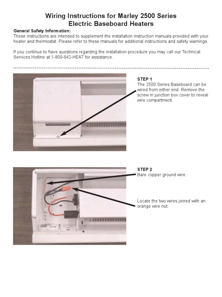 Electric Baseboard Heater Thermostat Wiring Diagrams