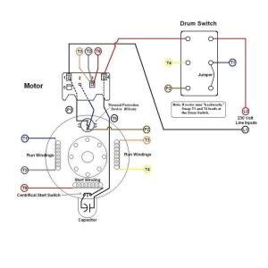 Dayton Drum Switch Wiring Diagram For Electric Motor schematic and