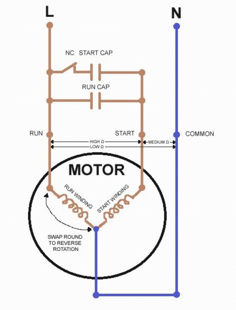 4 Terminal Capacitor Wiring Diagram