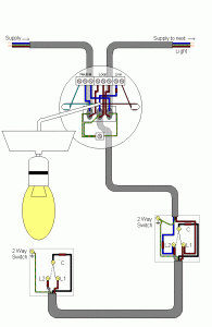 Wiring Diagram For 2 Way Switch With 2 Lights