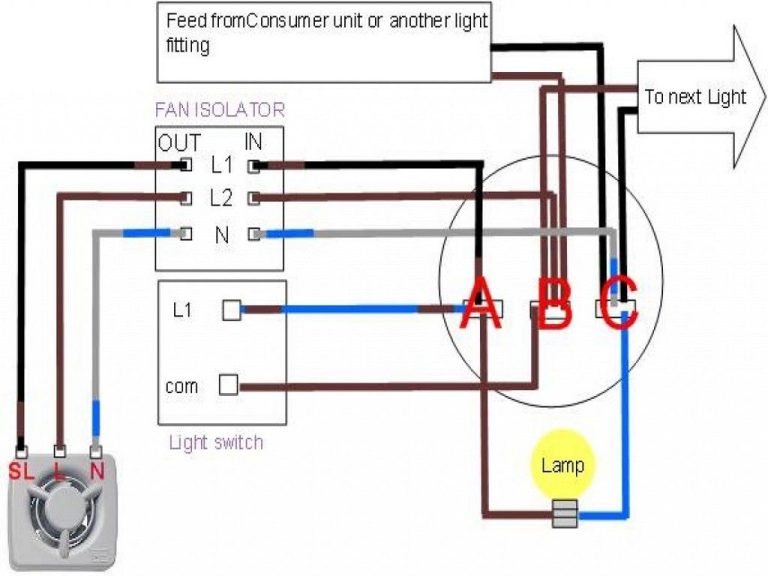 Exhaust Fan With Light Wiring Diagram