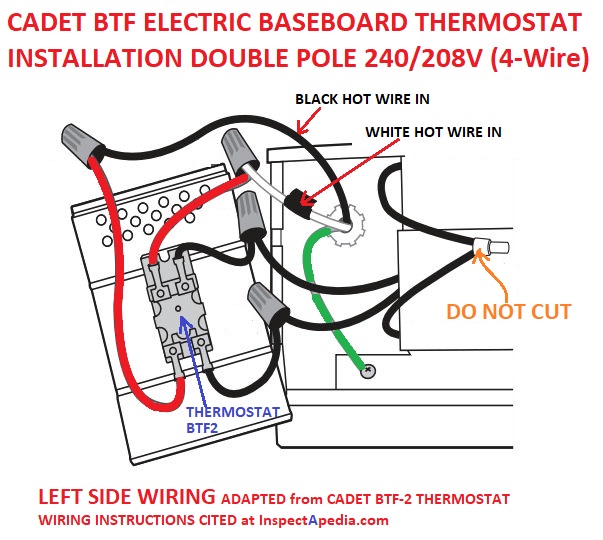 Wiring Diagram Baseboard Heater Thermostat