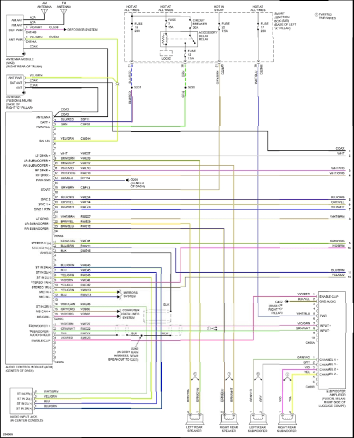 2010 Ford Fusion Wiring Diagram
