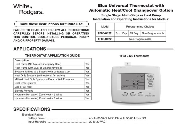 Emerson Thermostat Wiring Diagram