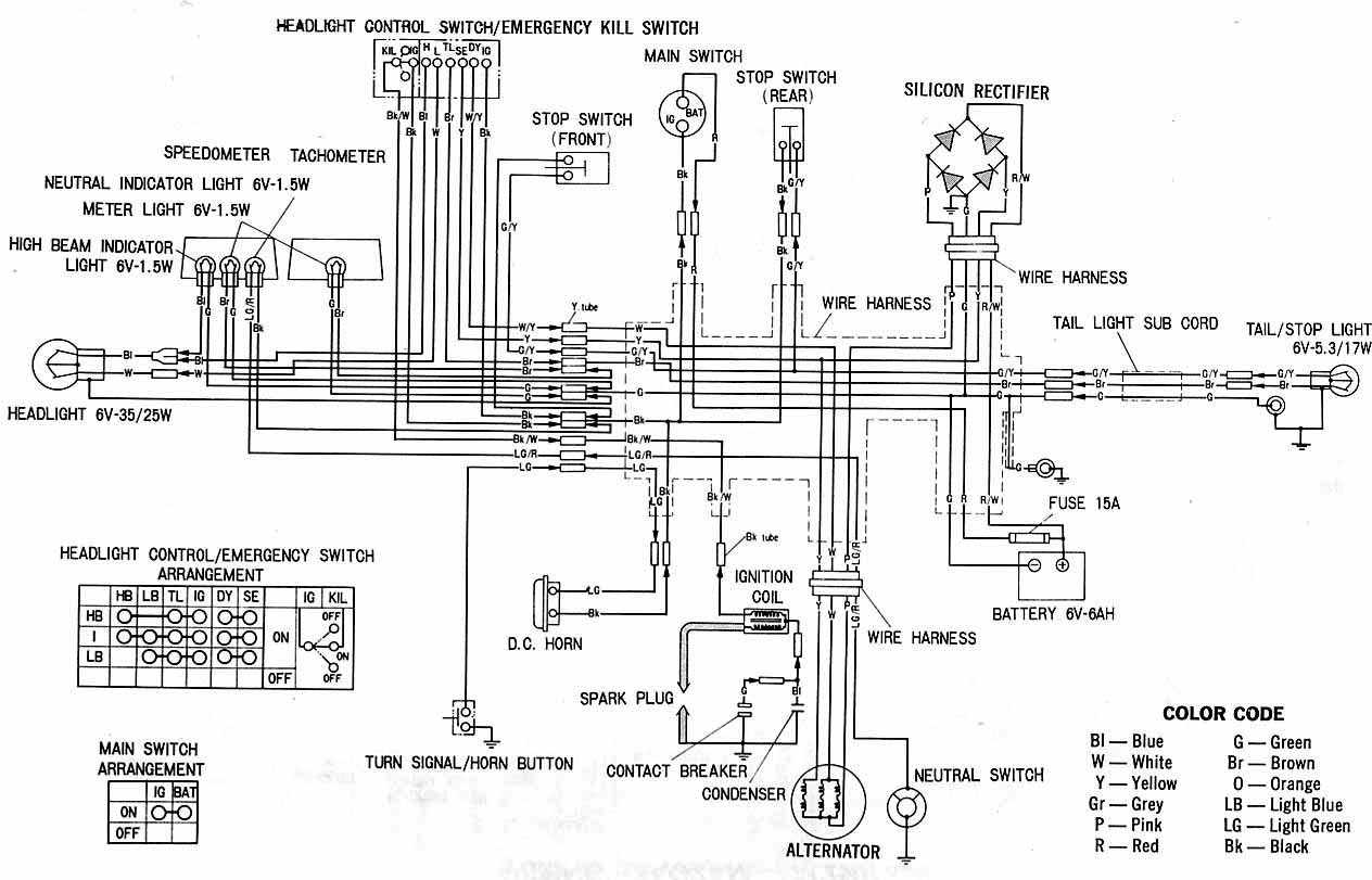Simple Honda Motorcycle Wiring Diagram