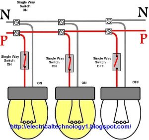 Wiring a light switch control each lamp by separately switch