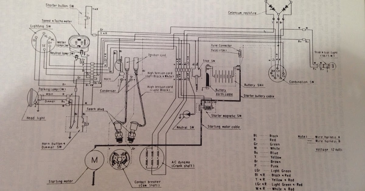 R4L Honda CB77 Wiring diagram