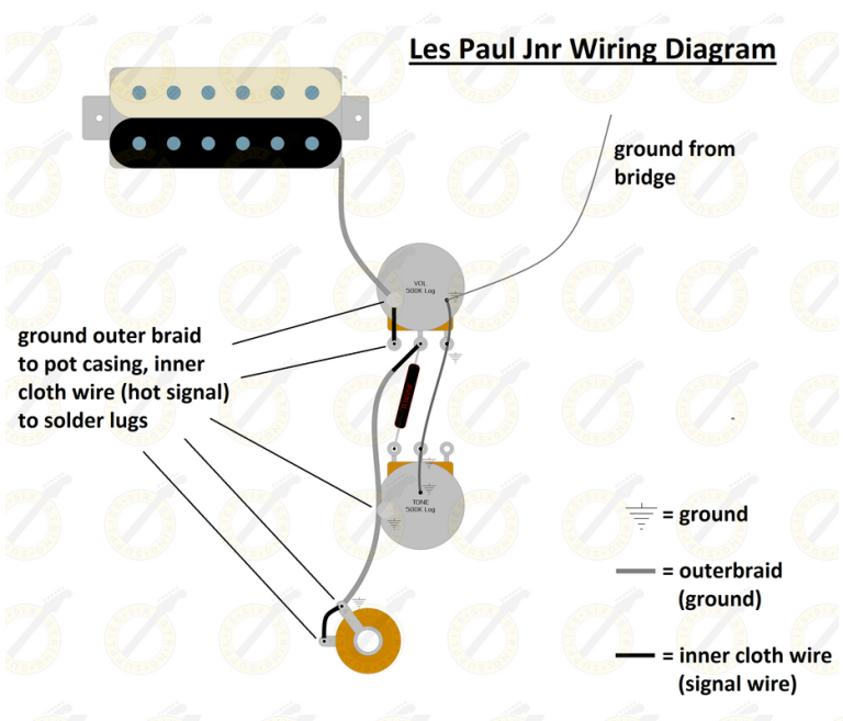 Les Paul 50S Wiring Diagram