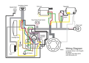 Lambretta Restoration Wiring Diagram for Mugello 12 Volt Upgrade