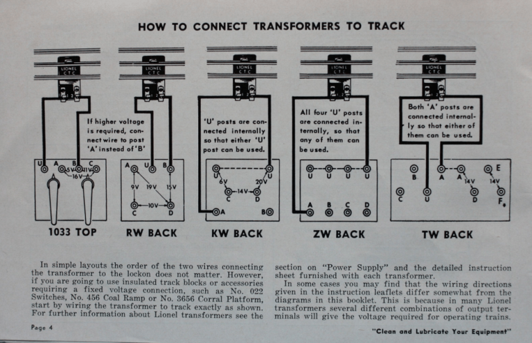 Lionel Transformer Wiring Diagram