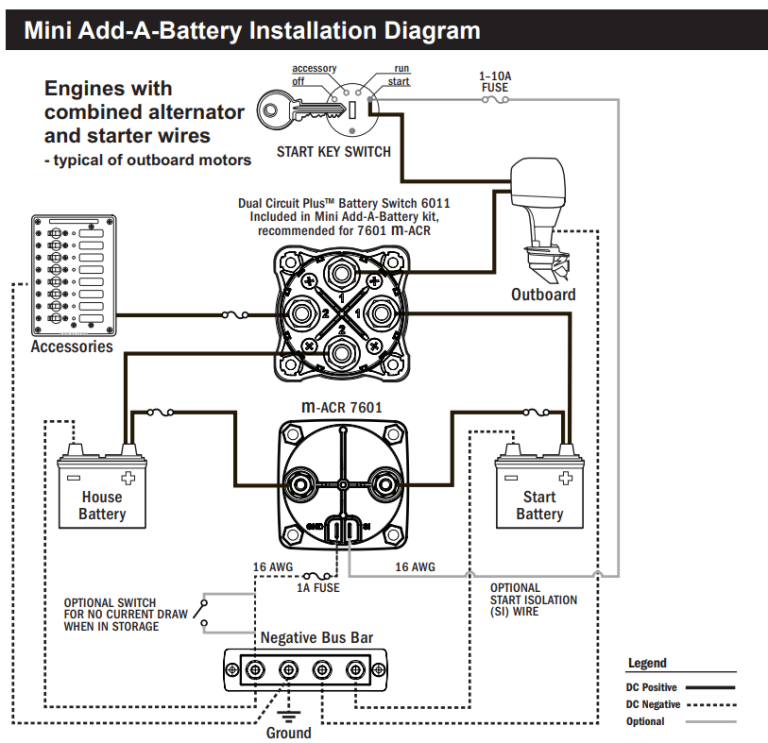 Blue Sea Automatic Charging Relay Wiring Diagram
