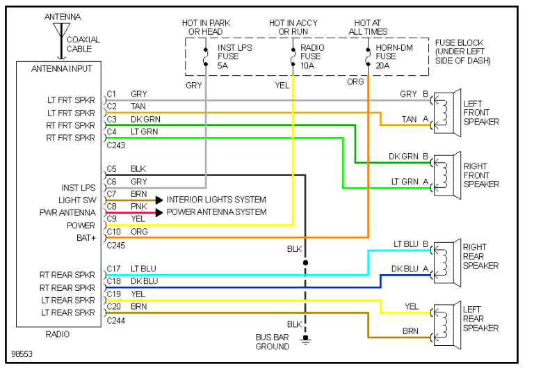 Chevy Radio Wiring Diagram