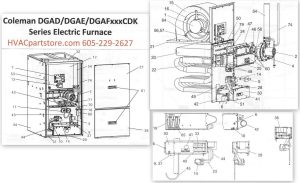 DGAF100CDK Coleman Gas Furnace Parts HVACpartstore