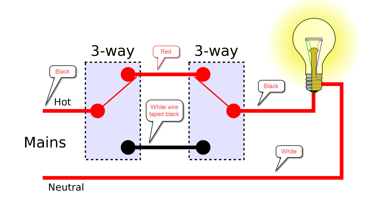 3-Way Light Switch Wiring Diagram