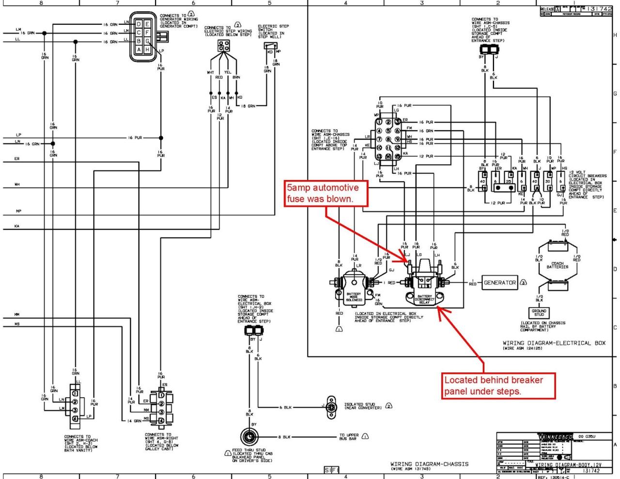 Winnebago Motorhome Wiring Diagram Complete Wiring Schemas