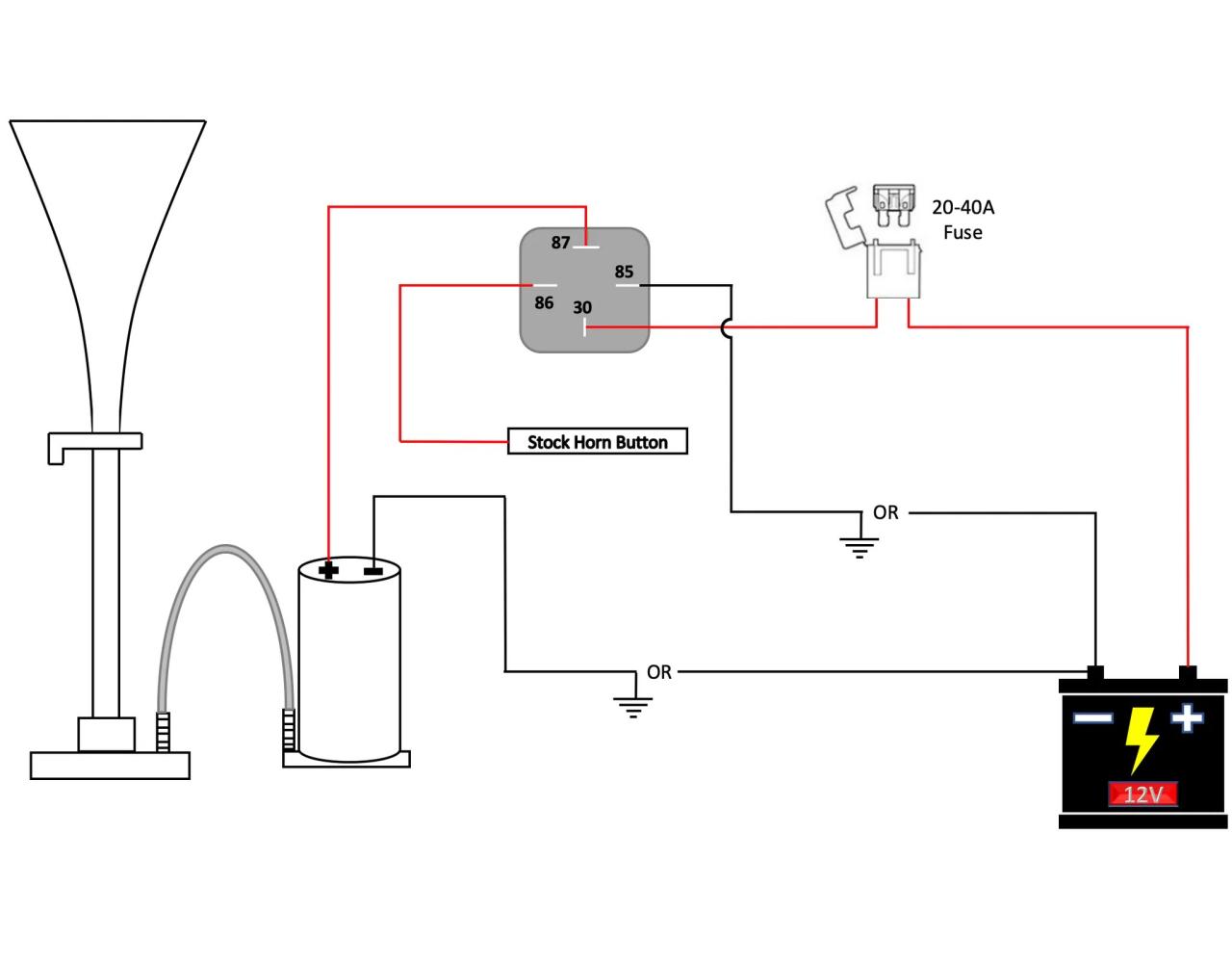 44 4 Pin Relay Diagram Horn Wiring Diagram Source Online