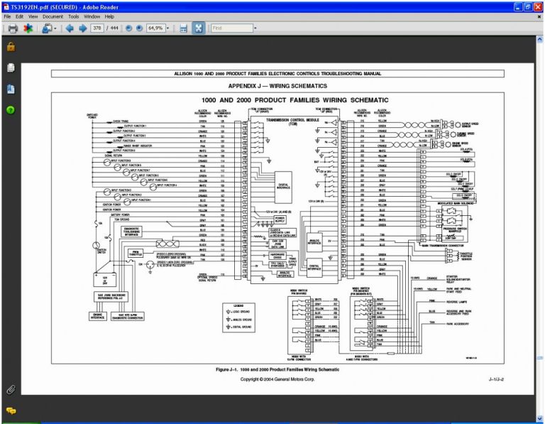 Allison 1000 Transmission External Wiring Harness Diagram