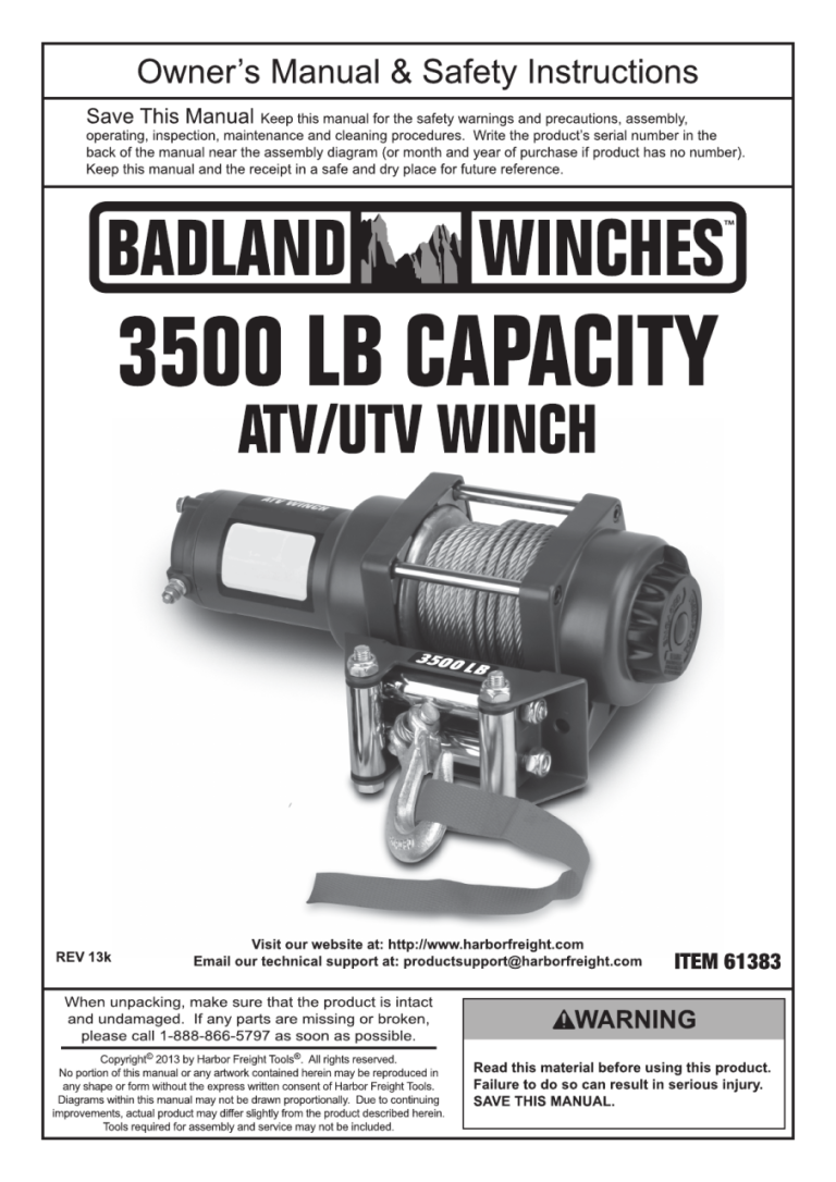 Badland 3500 Winch Wiring Diagram